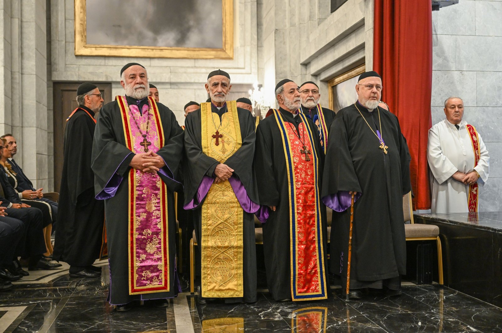 The first prayer was held at the St. Ephrem Syriac Ancient Orthodox Church, Istanbul, Türkiye, (AA Photo)