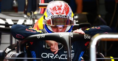 Red Bull's Max Verstappen ahead of Mexico City Grand Prix practice at the Autodromo Hermanos Rodriguez, Mexico City, Mexico, Oct. 26, 2024. (AA Photo)
