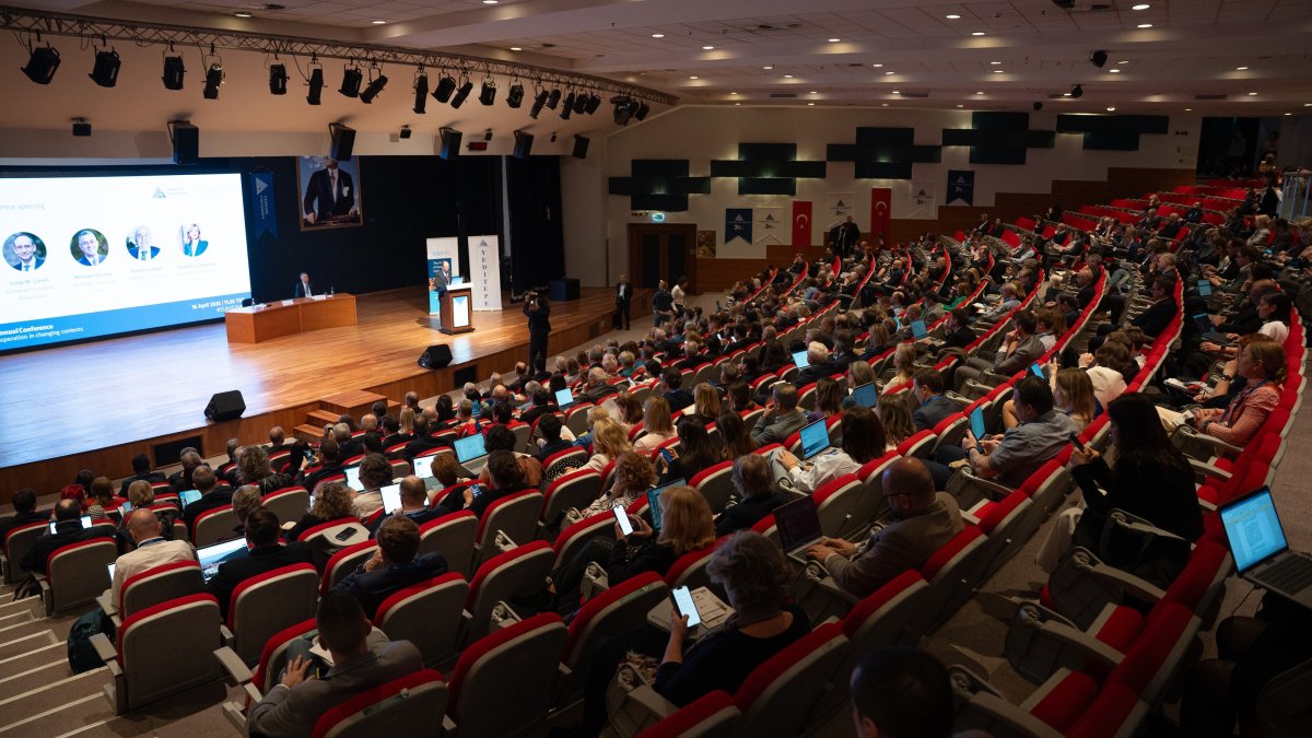 European University Association President Joseph M. Garrell delivers his opening speech during the annual conference at Yeditepe University, Istanbul, Türkiye, April 16, 2026. (Courtesy of Yeditepe University)