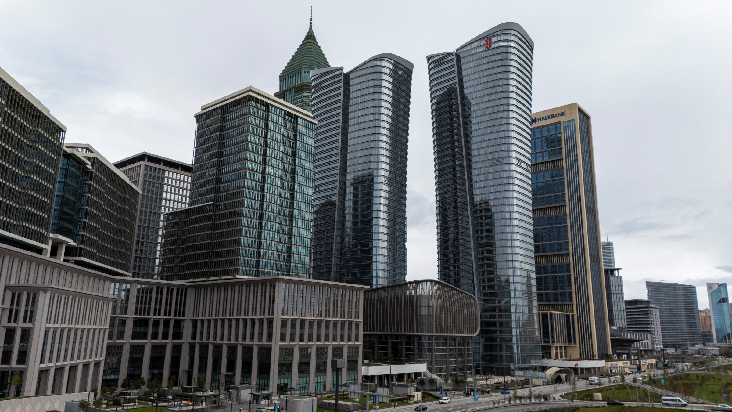 A drone view shows the Istanbul Financial Center (IFC), Istanbul, Türkiye, April 3, 2026. (Reuters Photo)