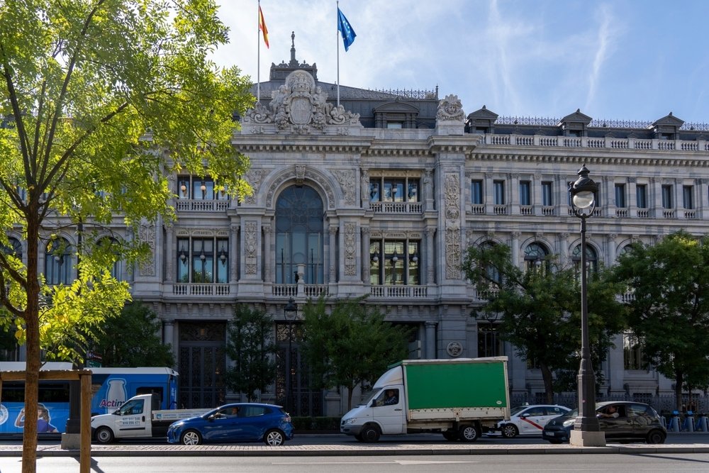 Bank of Spain building, Madrid, Spain, Sept. 24, 2025. (Shutterstock Photo)