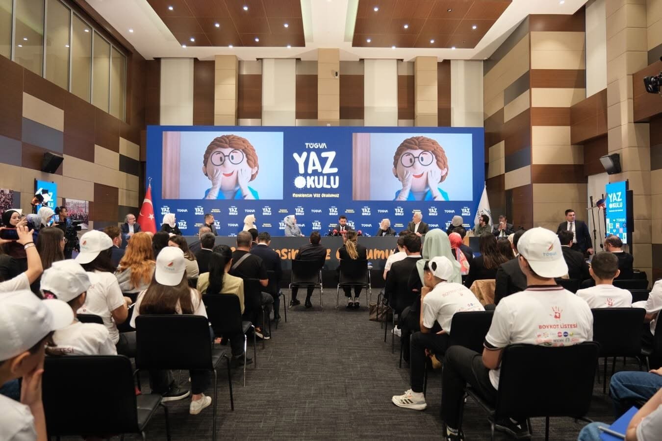 Guests attend the launch meeting of the 2026 Summer School Project organized by the Türkiye Youth Foundation (TÜGVA), Istanbul, Türkiye, May 20, 2026. (Courtesy of TÜGVA)