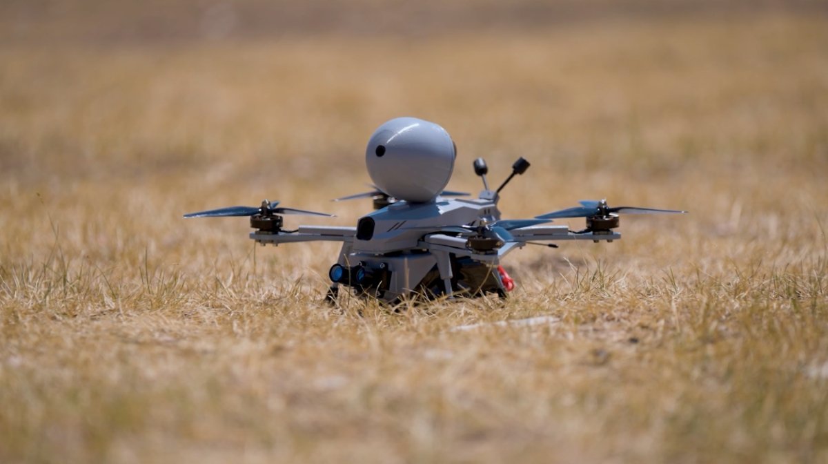 A Merküt FPV kamikaze drone. (Courtesy of Pasifik Teknoloji)